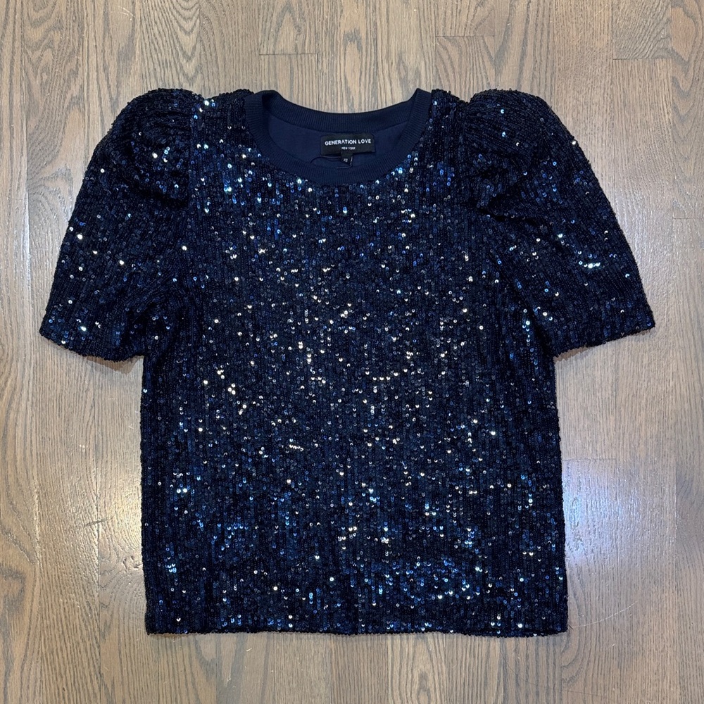 Generation Love NWT Aleah Sequin Top - Picture 5 of 11